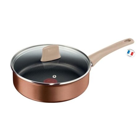 TEFAL G2541902 Poele wok 24 cm ECO-RESPECT - antiadhésive - Tous feux dont  inductionMarron - La Poste