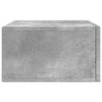 vidaXL Tables de chevet murales 2 Pièces gris béton 35x35x20 cm