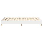 vidaXL Cadre de lit Blanc 137 x 190 cm Bois d'ingénierie