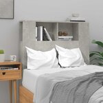 vidaXL Armoire de tête de lit Gris béton 100x18 5x104 5 cm