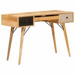 vidaXL Bureau d'écriture Marron 110 x 55 x 76 cm Bois de mangue massif