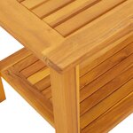 vidaXL Table Basse 90x50x45 cm en Bois d'Acacia Massif