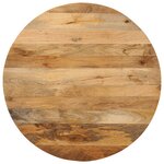 vidaXL Dessus de table Ø 70x2 5 cm rond bois de manguier massif
