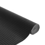 vidaXL Tapis rectangulaire gris 80x300 cm bambou