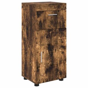 vidaXL Ensemble d'armoire de salle de bain TULUM Chêne fumé