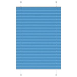 vidaXL Store plissé bleu 100x100 cm largeur du tissu 99 4 cm polyester