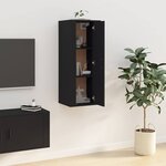 vidaXL Meuble TV mural Noir 40x34 5x100 cm