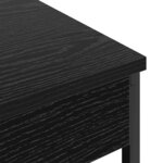 vidaXL Table de nuit avec station de chargement Chêne noir