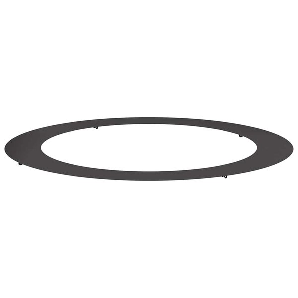 vidaXL Anneau d'arbre plat Noir Ø90 / 120 cm Acier