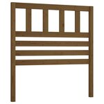 vidaXL Tête de lit Marron miel 106x4x100 cm Bois massif de pin