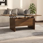 Vidaxl table basse chêne marron 80x50x42 5 cm bois d'ingénierie