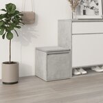 VidaXL Tiroir boîte Gris béton 40 5x40x40 cm Bois d'ingénierie