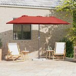 vidaXL Parasol de jardin Couleur terre cuite 370 x 197 x 239 cm