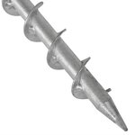 Vidaxl support de parasol 55 cm acier galvanisé
