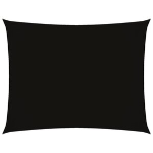vidaXL Voile de parasol tissu oxford rectangulaire 2 5x3 5 m noir