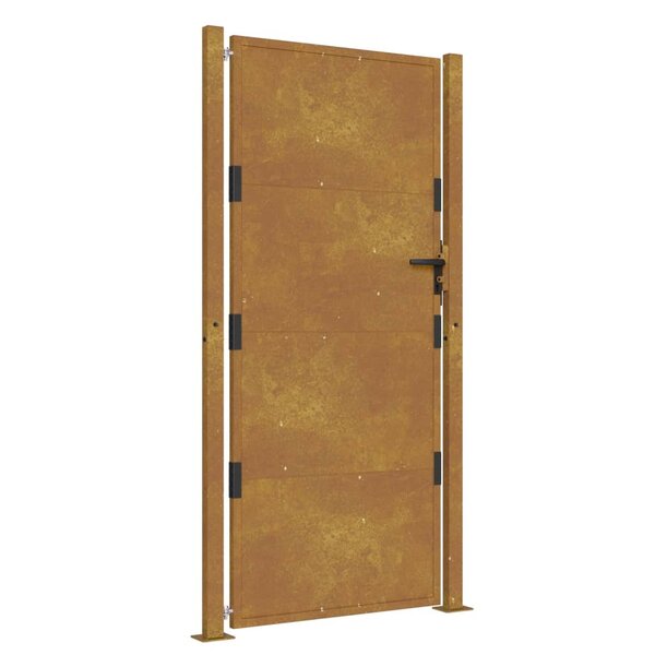 vidaXL Portail de jardin 105x180 cm acier corten