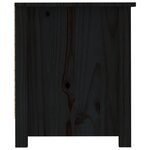 vidaXL Armoire à chaussures Noir 110x38x45 5 cm Bois de pin massif