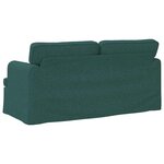 vidaXL Canapé Vert foncé 142 x 80 x 85 cm tissu