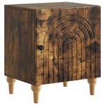 vidaXL Cabinet de chevet Chêne fumé 43 x 34 5 x 50 cm
