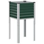 vidaXL Jardinière vert 45x45x88 cm acier