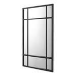 Miroir mural rectangulaire 90 x 60 cm noir mat 03_0007894