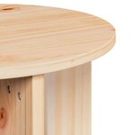 vidaXL Table basse 2 Pièces Naturel