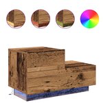 vidaXL Table de chevet Bois Ancien 70 x 36 x 40.5 cm Bois d'ingénierie