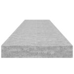 vidaXL Étagère murale flottante Gris béton 120x23 5x3 8 cm MDF