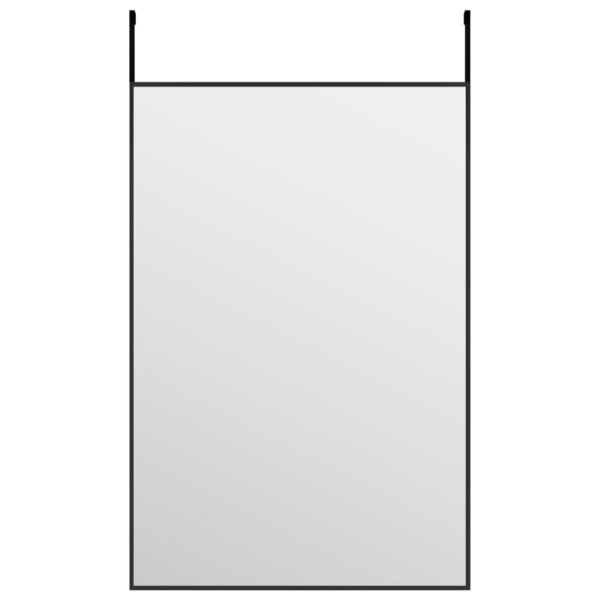 vidaXL Miroir de porte Noir 40x60 cm Verre et aluminium