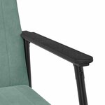 vidaXL fauteuil Vert Mer 59 x 75 x 78 cm Velours