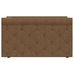 vidaXL Lit avec éclairage USB Marron Tissu 90x200 cm