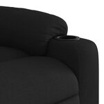 vidaXL Fauteuil inclinable de massage électrique Noir Tissu