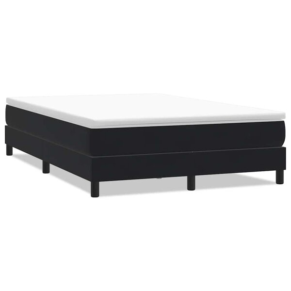 vidaXL Sommier à lattes de lit sans matelas noir 140x210 cm velours