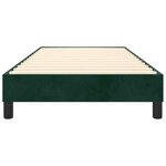 vidaXL Cadre de lit vert foncé 100x200 cm velours