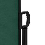 vidaXL Auvent latéral rétractable vert foncé 117x300 cm