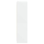 vidaXL Buffet haut avec portes blanc 68x37x142 cm bois d'ingénierie