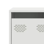 vidaXL Meuble TV blanc 101 5x39x43 5 cm acier laminé à froid