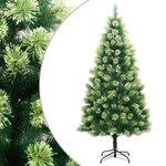 vidaXL Sapin de Noël artificiel à charnières avec support 150 cm