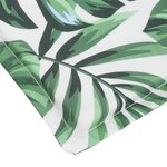 vidaXL Coussin de chaise longue motif de feuilles 180x60x4 cm