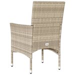 vidaXL Chaises de jardin coussins lot de 2 gris clair résine tressée