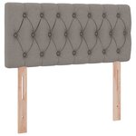 vidaXL Lit avec rangement et matelas avec matelas Taupe 100 x 200 cm