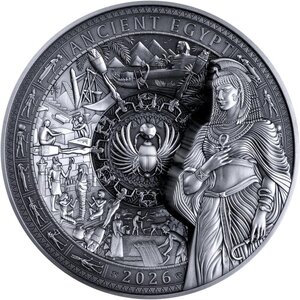 Monnaie ANCIENT EGYPT 1 Kg Kilo Argent 20$ Samoa 2026 (PRÉCOMMANDE)