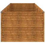 vidaXL Lit surélevé de jardin 386x100x69 cm acier corten