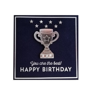 Carte de voeux glamour - anniversaire - you are the best !