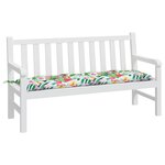 vidaXL Coussin de banc de jardin multicolore 150x50x7 cm tissu oxford