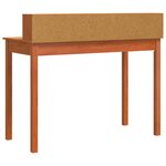 vidaXL Bureau avec tiroir Cire marron 110 x 50 x 93 cm Pin massif
