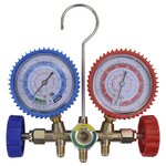 vidaXL  Ensemble de manomètre à 2 voies pour climatiseur