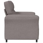 vidaXL Canapé 100  polyester  cadre en métal  MDF  Contreplaqué