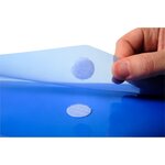 Sachet De 5 Pochettes-enveloppes Polypropylène - A4 - Bleu - X 10 - Exacompta