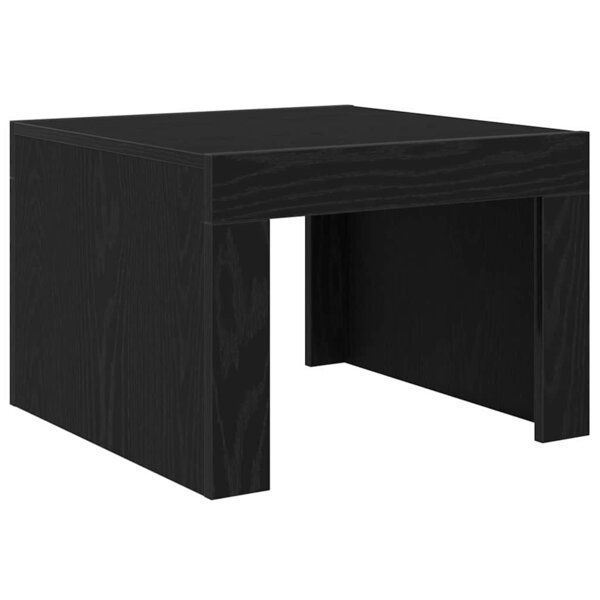 vidaXL Table basse Chêne noir 50 x 50 x 35 cm Bois d'ingénierie